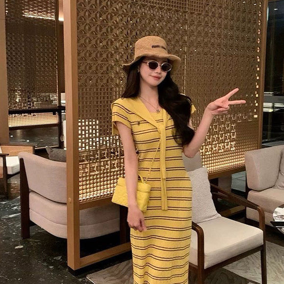 Elegant Knitted Sweater Dress