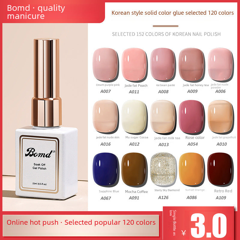 2024 Nude Cherry Nail Polish Gel – Glossy & Transparent