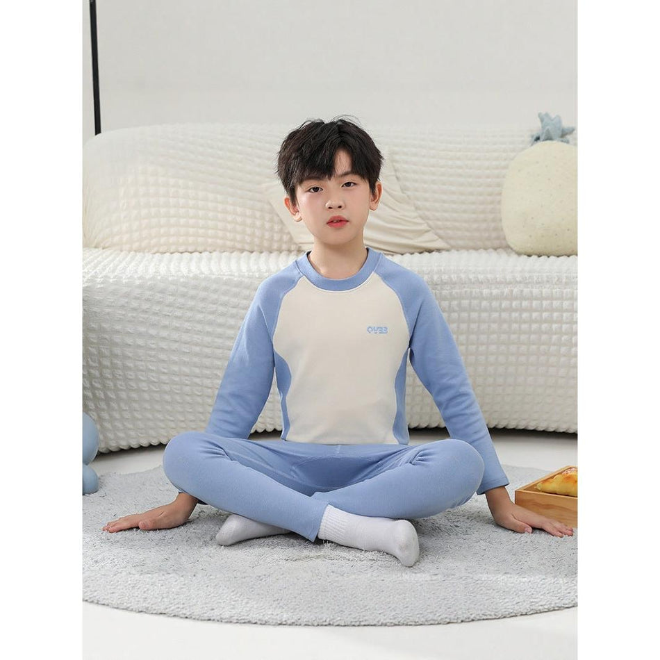 Children Thermal Underwear Set Winter Fleece Boys Girls