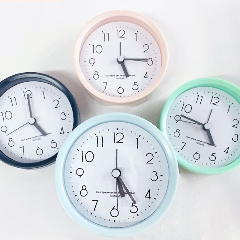 STOCK-Ultra-Quiet Square & Round Alarm Clock for Kids