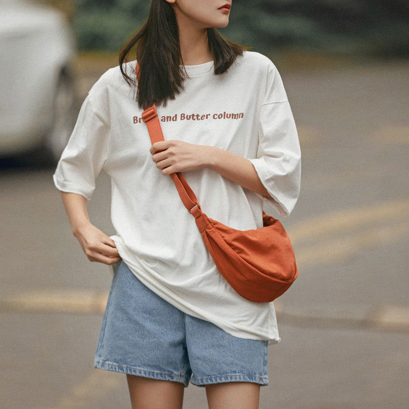 Lightweight Nylon Dumpling Crossbody Shoulder Bag Women Chic