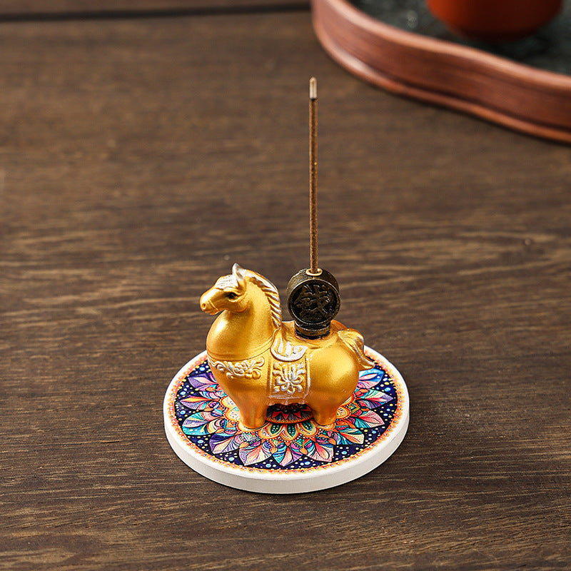 Instant Wealth Chinese Incense Burner for Home Decor