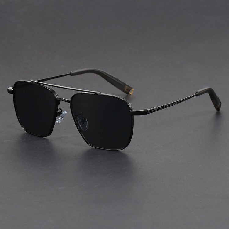 STOCK-Ultra-Light Double Beam Retro Sunglasses | Big Frame