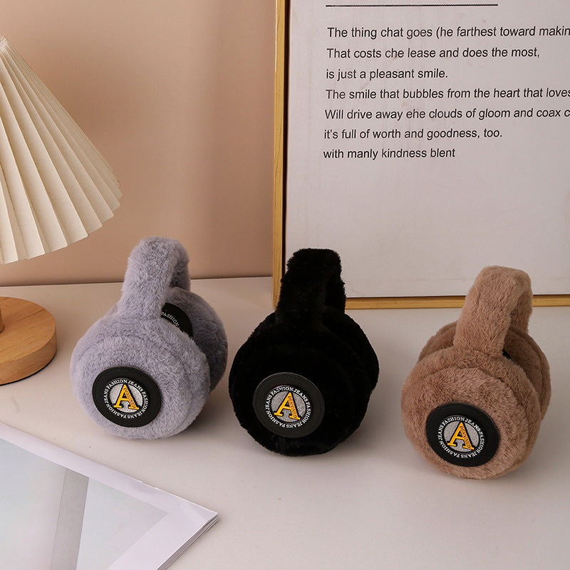 Men’s Foldable Winter Earmuffs Windproof Fleece