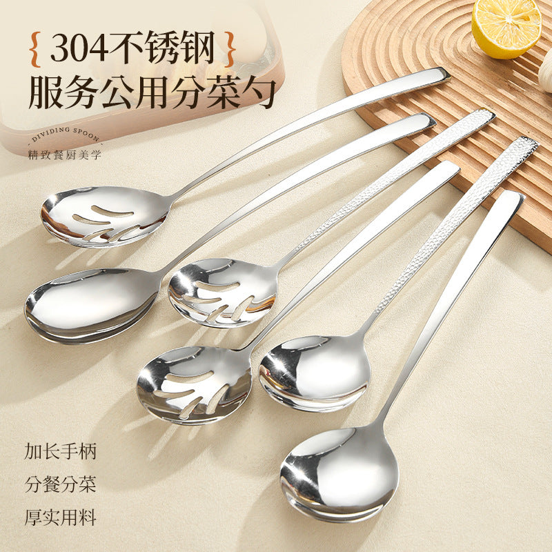Stainless Steel Hammered Soup Spoon Hotel Buffet Set