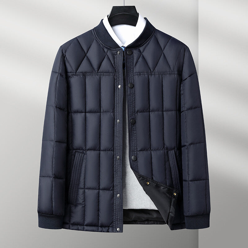 Men’s Winter Cotton-Padded Coat for Elderly Fathers