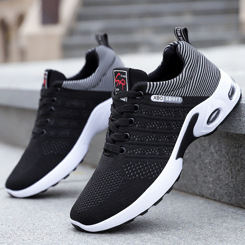 Men’s Breathable Fly-Knit Sports Sneakers for Summer