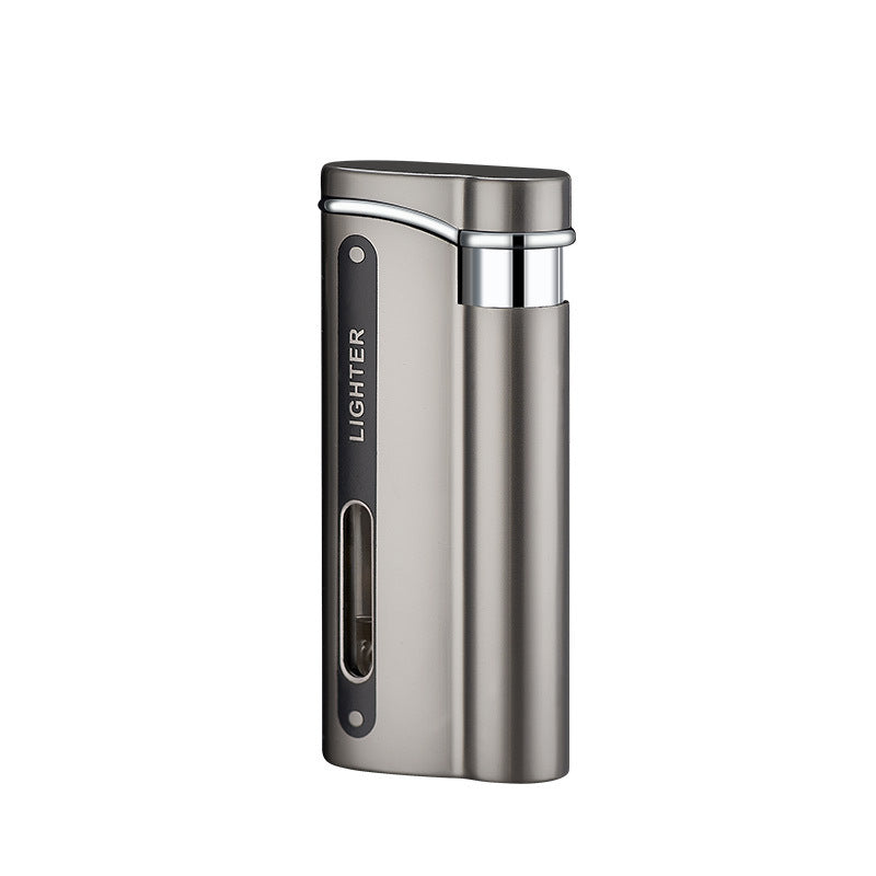 DK-7701 Metal Windproof Blue Flame Lighter