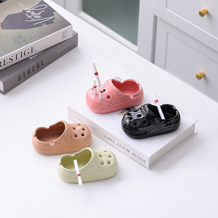 Hole Shoes Ceramic Ashtray – Trendy & Cute Design
