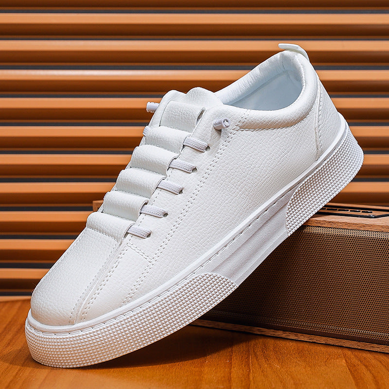 Men’s Spring & Summer Slip-On Sneakers – Trendy White Casual