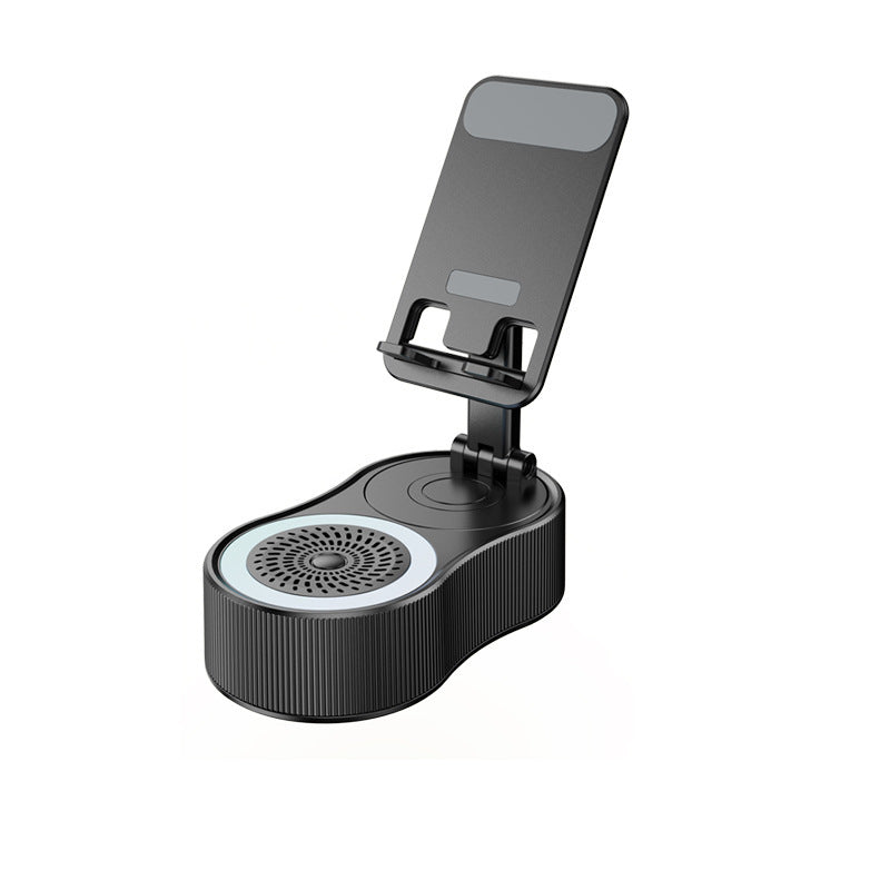360° Rotating Phone Stand Bluetooth Speaker with Light