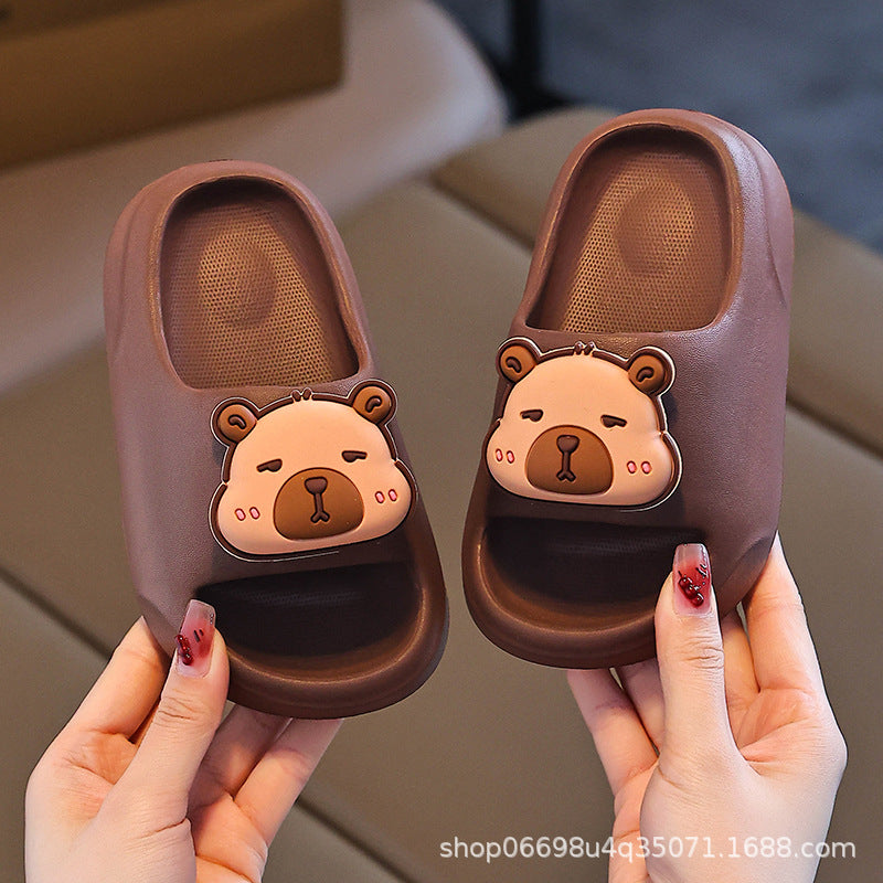Kapibara EVA Cartoon Baby Home Slippers Durable Cute