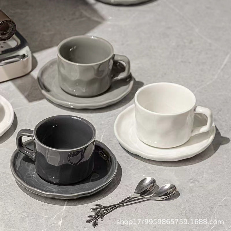 Light Luxury European-Style Coffee Cup & Saucer Set