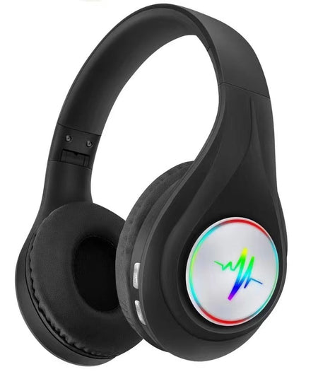 Premium Bluetooth 5.3 Foldable Wireless Headset Long Battery Life – Black
