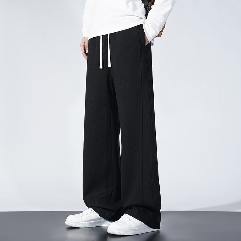 Men’s Autumn Winter Sweatpants 2025 Loose Trendy Straight Casual
