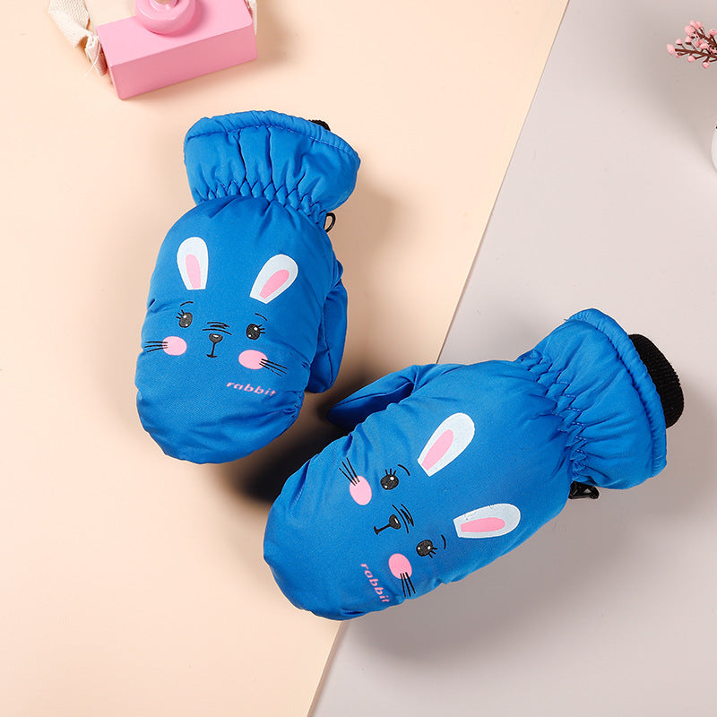 Kids Winter Ski Gloves – Down Cotton Waterproof Warm