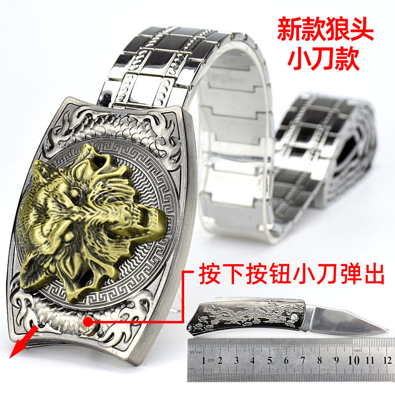 Stainless Steel Chain-Style Men’s Fashion Belt