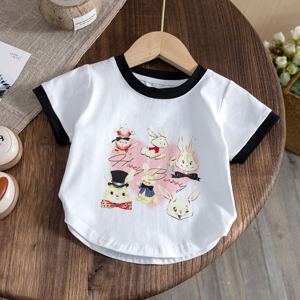 Girls Cartoon Cotton T-Shirt – Summer Casual Top – T-Shirts – Image 9