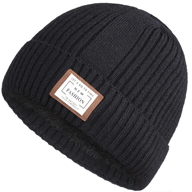 Men’s Extra Thick Wool Winter Hat – Fleece-Lined Warm Knitted