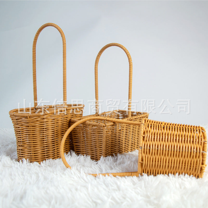 Plastic Woven Flower Basket | Gift & Florist Packaging