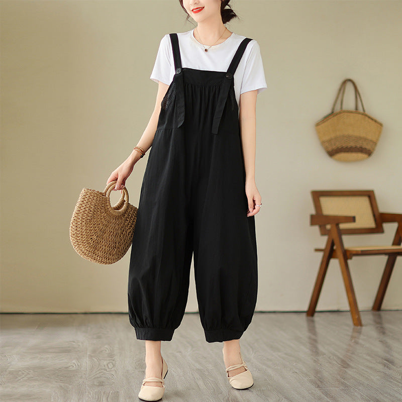 Belted Wide-Leg Jumpsuit – Casual & Comfy for Summer