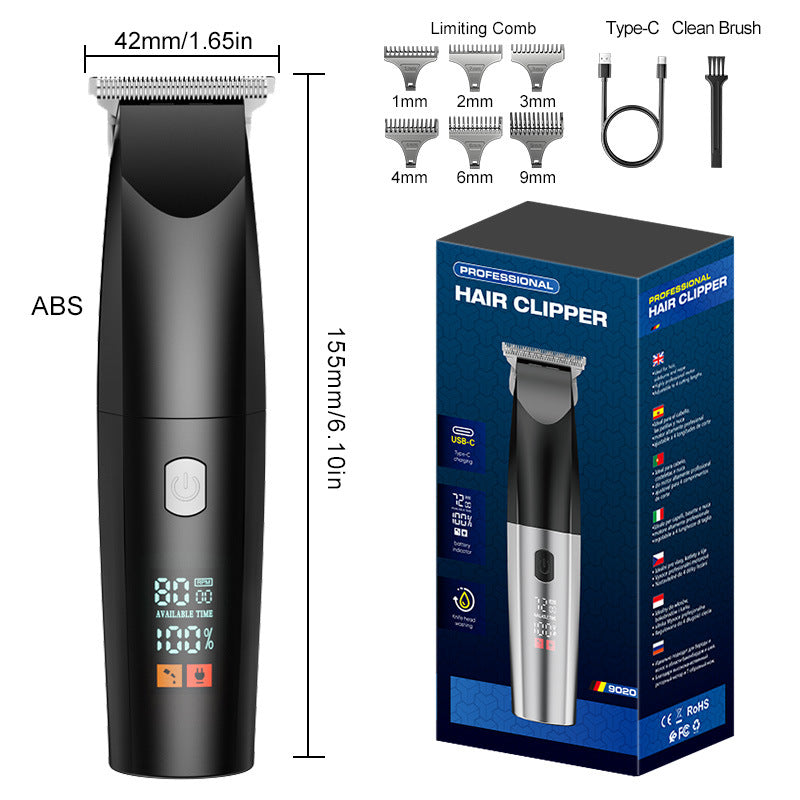 Professional Digital Display Electric Hair Clipper