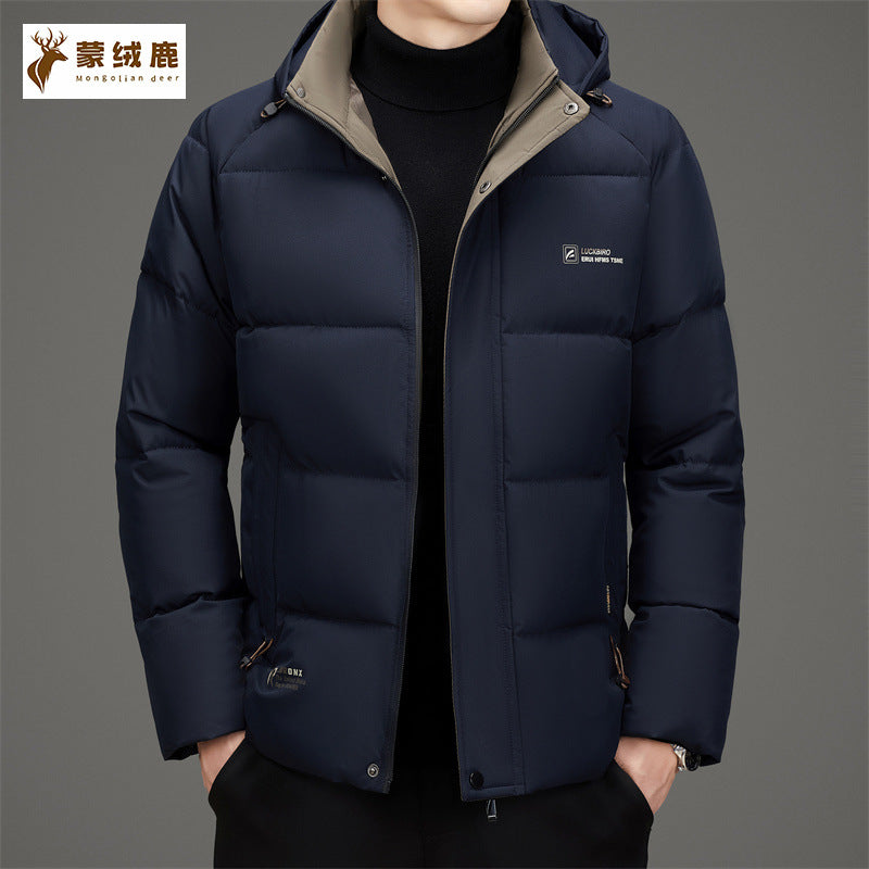 Graphene Men’s Thickened Winter Cotton Coat Hooded Casual