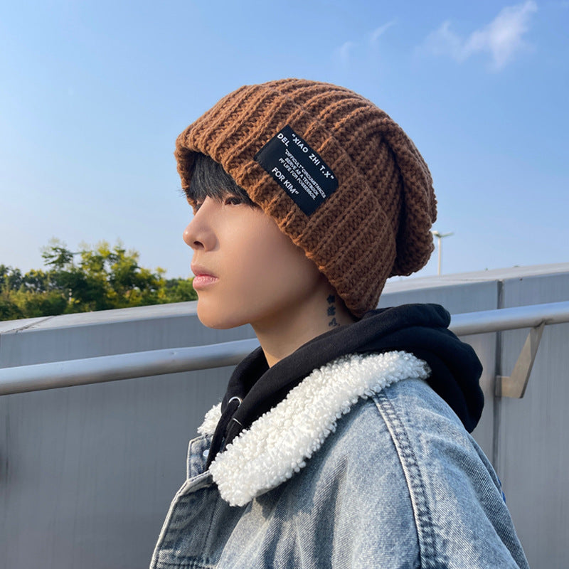 Unisex Loose Wool Knitted Winter Hat Autumn Winter Warm