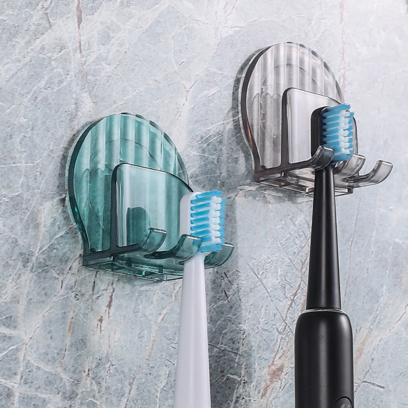 Punch-Free Wall-Mounted Toothbrush & Mouthwash Holder