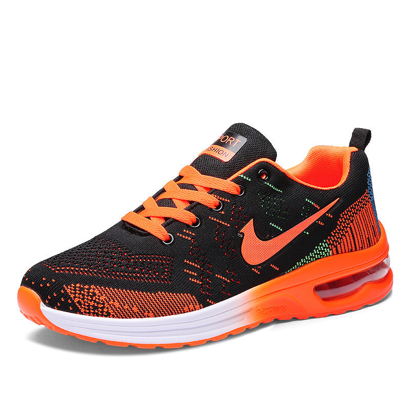 STOCK-Men’s Air Cushion Hidden Height Mesh Running Shoes