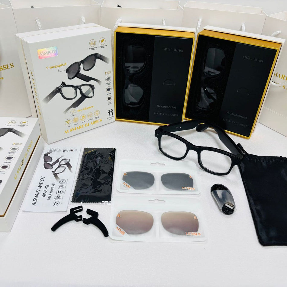 Aimb-G1 Smart Glasses Bluetooth Call AI Voice Assistant