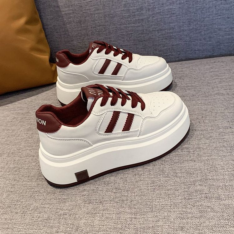 White Shoes for Women 2025 | Trendy Thick Sole