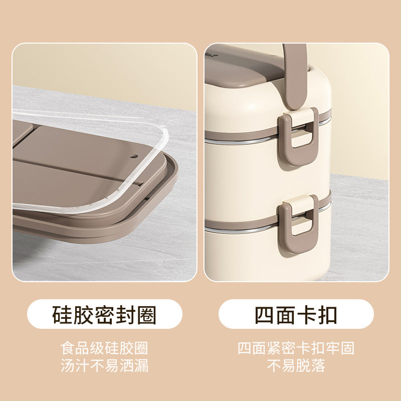 Microwave Glass Lunch Box  Leakproof & Multi-Compartment