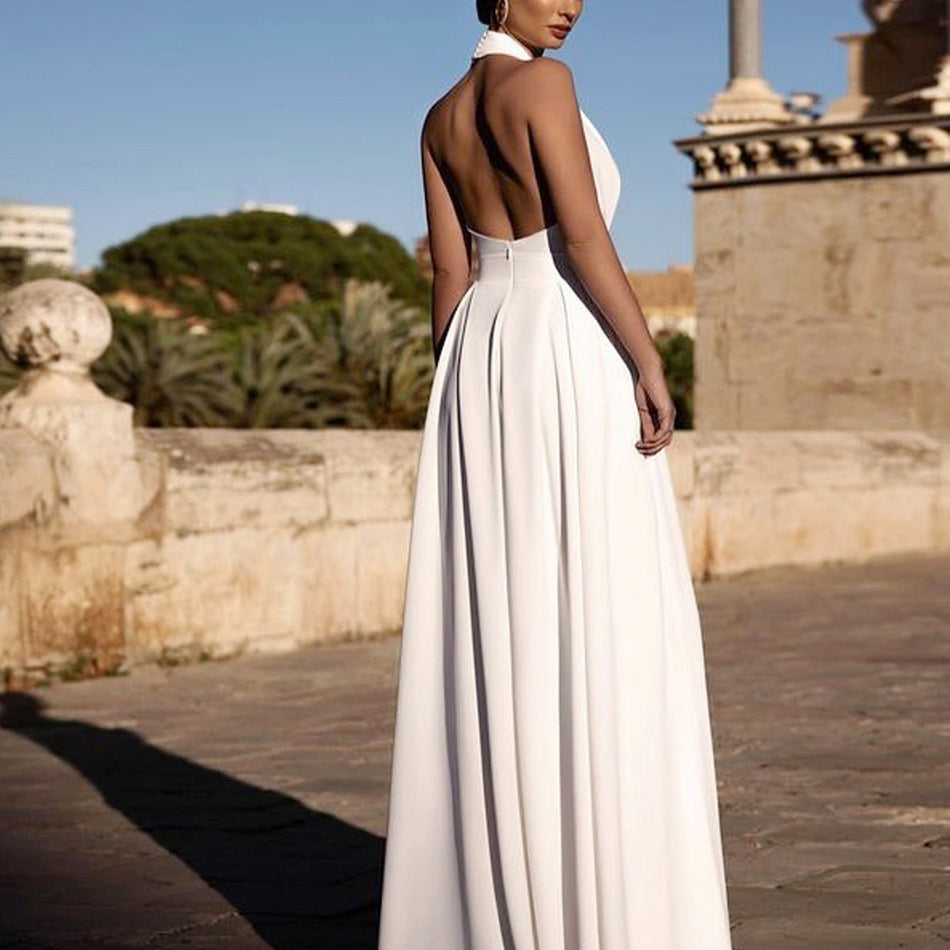 Loose Wide Leg Evening Party Jumpsuit for Women