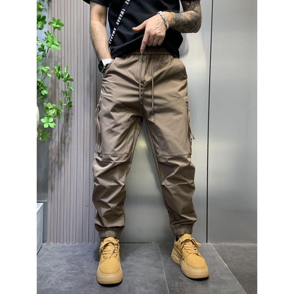 Men’s Spring & Summer Cargo Pants – Loose Wide-Leg Joggers