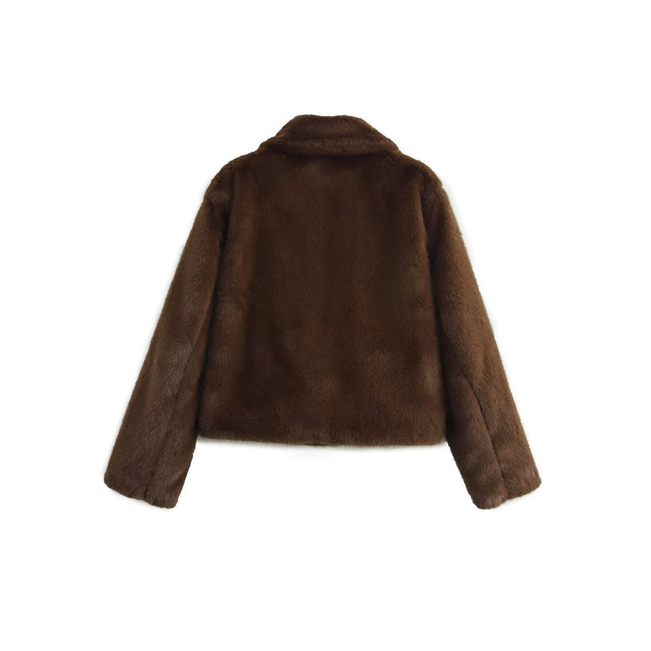 Women’s Retro Faux Fur Jacket