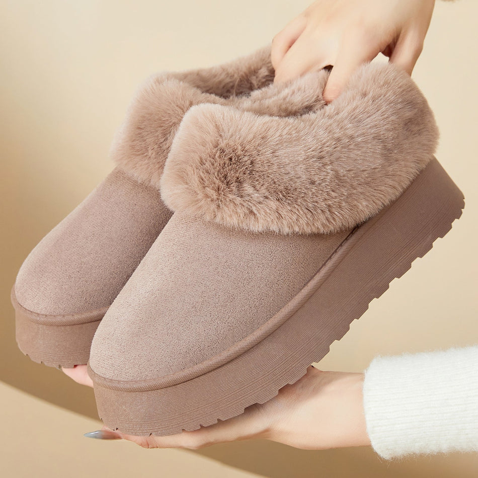 STOCK-Women’s Plush Velvet Short Winter Snow Boots