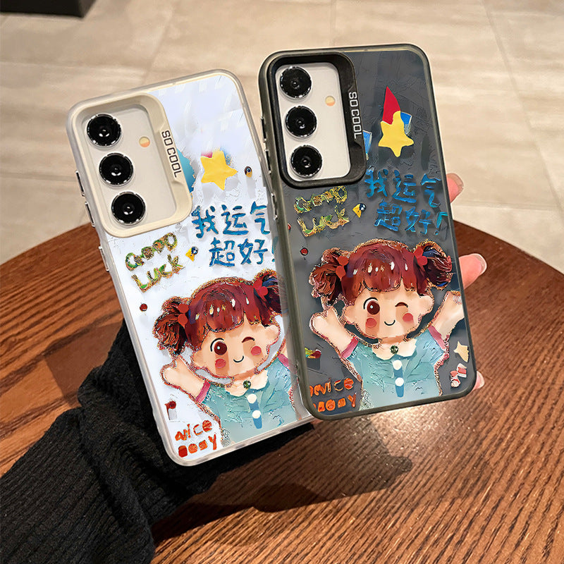 Cute Samsung Case – Good Luck Design, Drop Resistant
