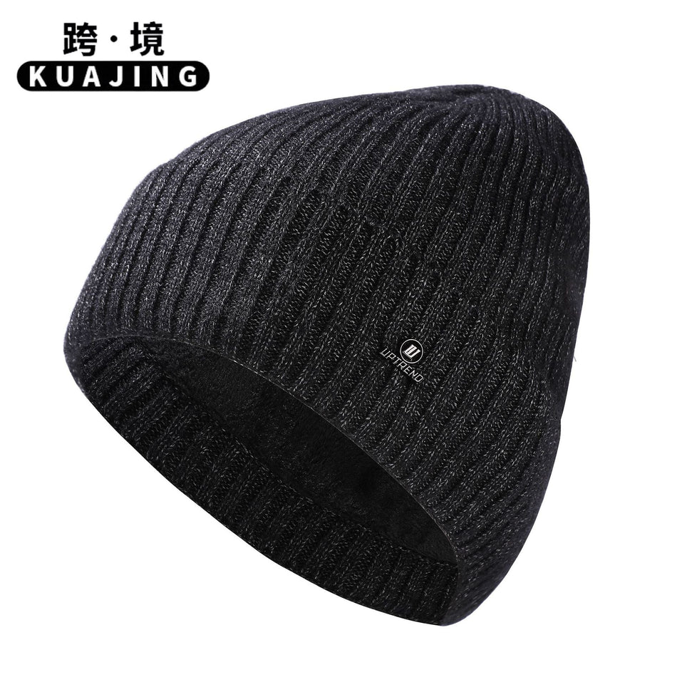 Men Women Winter Fleece-Lined Thickened Wool Dome Hat