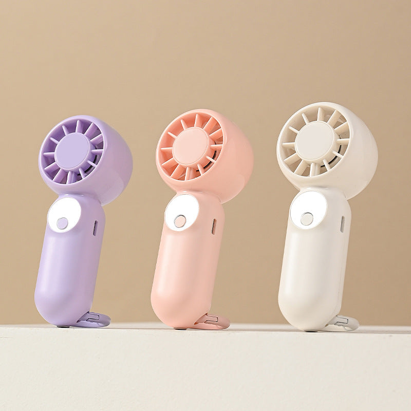 Mini Rechargeable Portable Fan – Handheld & Hanging Clip for