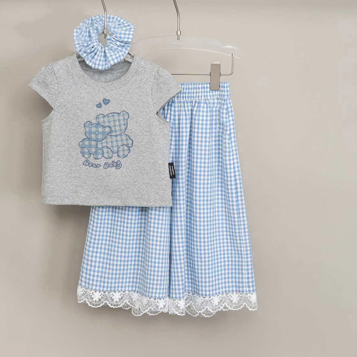 Vacation Trend: Girls' Cotton Lace & Wide-Leg Culotte Suit – Kids Fashion Nepal | Tudoholic