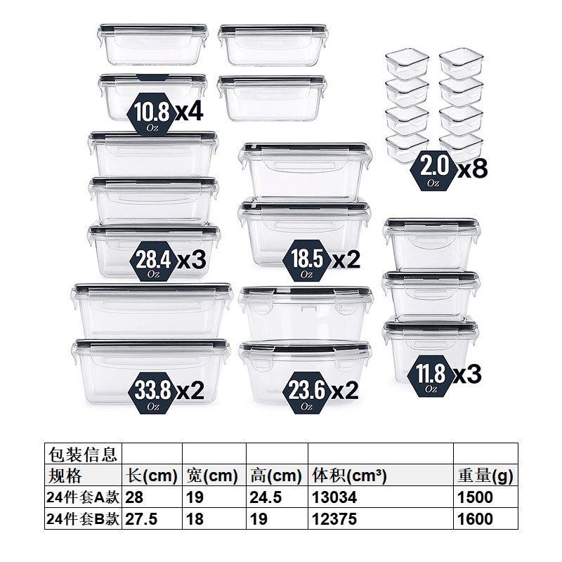 Single-Layer Microwaveable Plastic Bento Box Lockable Lunch Box