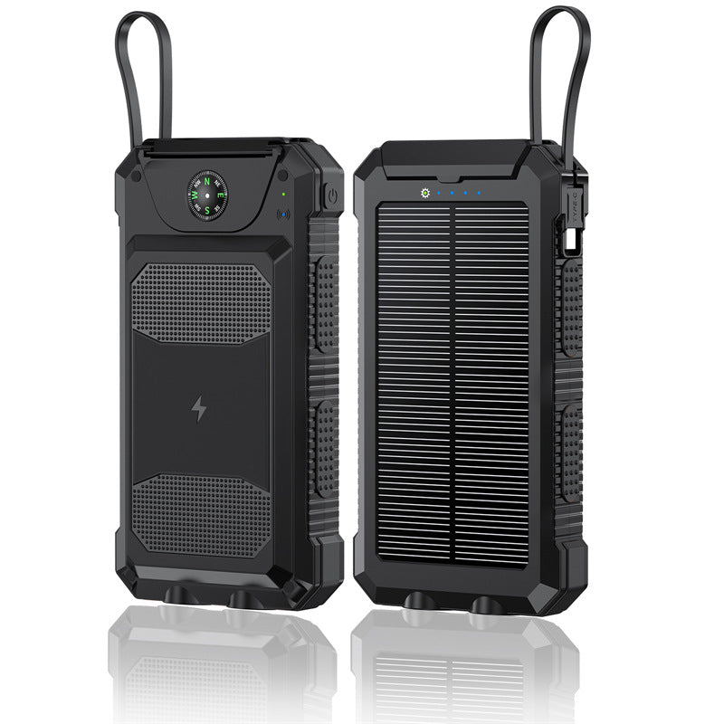 20000mAh Solar Power Bank Wireless Fast Charge Waterproof