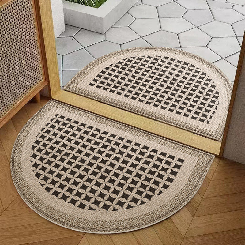 STOCK-High-Grade Semicircle Door Mat  Stain & Wear Resistant