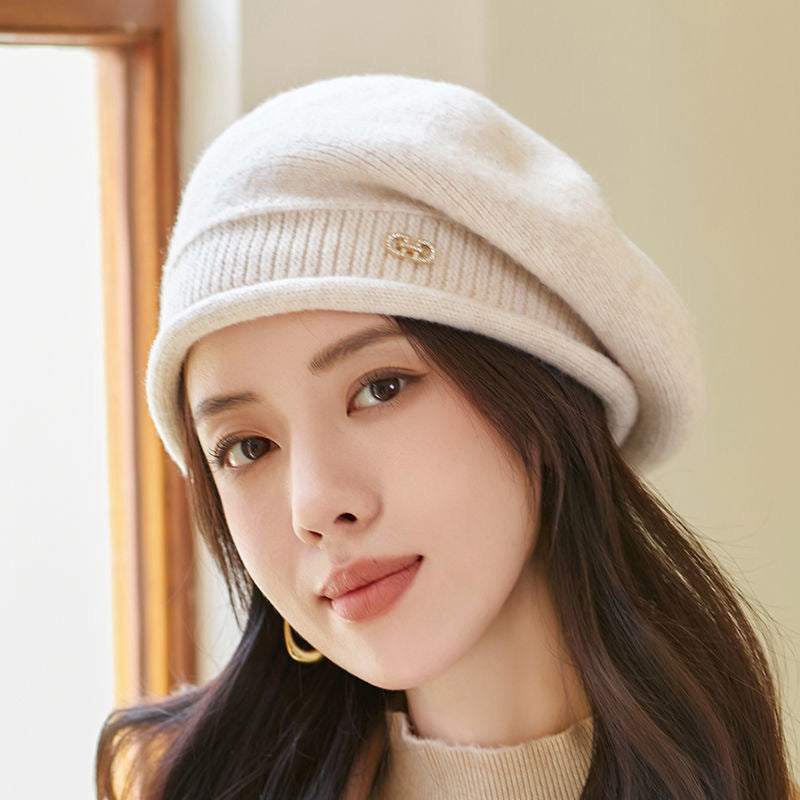 STOCK-Knitted Woolen Hats Women