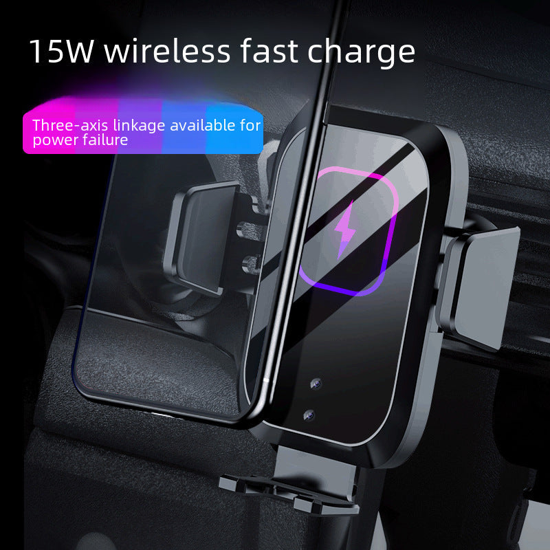 15W Smart Induction Wireless Car Charger & Phone Holder