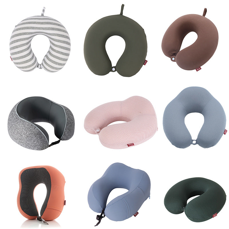Simple Memory Foam Neck Pillow – Travel & Office