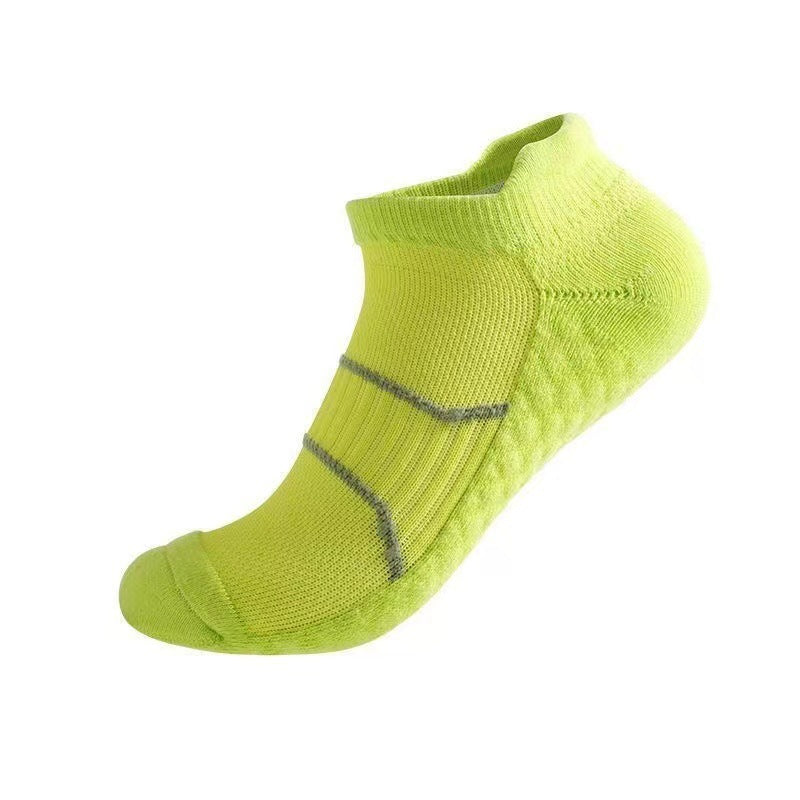 PACK OF 5 - Men’s Towel Bottom Sports Socks – Cotton, Breathable
