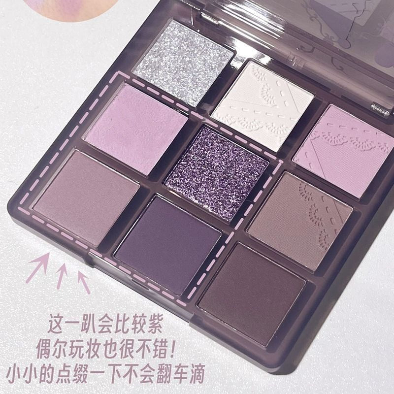 Dream Girl 9-Color Eyeshadow Palette – Smoky Purple