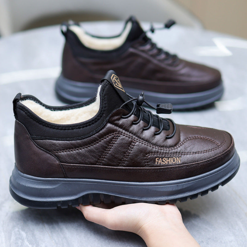 Warm Non-Slip Fleece-Lined Men’s Snow Boots